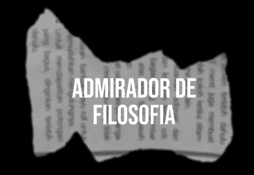 Admirador de filosofia